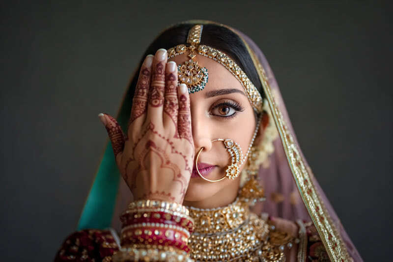indian bride one eye