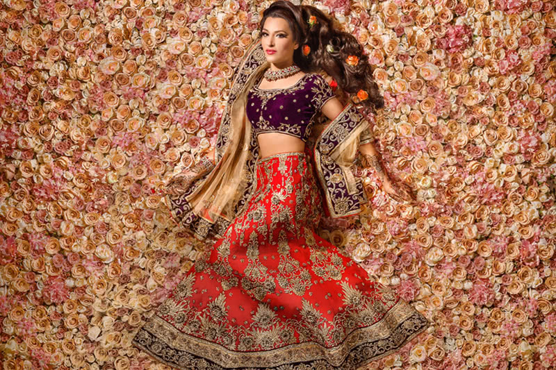 indian bride bed of roses