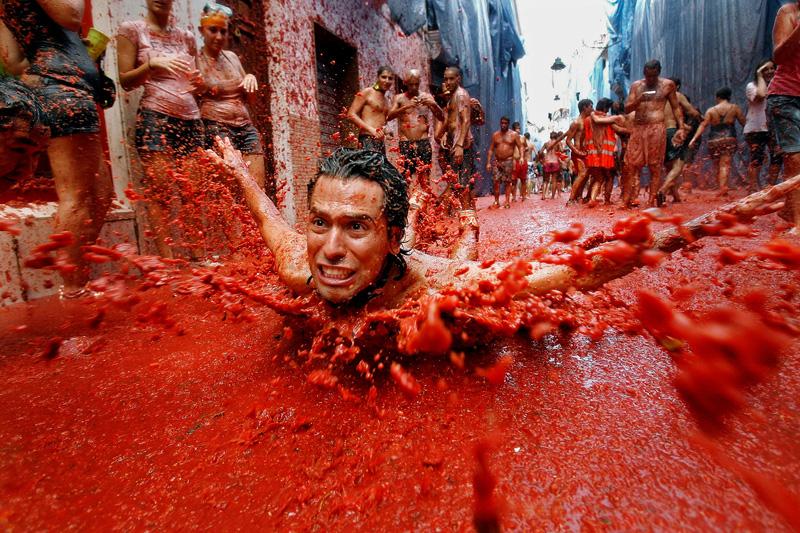La tomatina festival, Spain